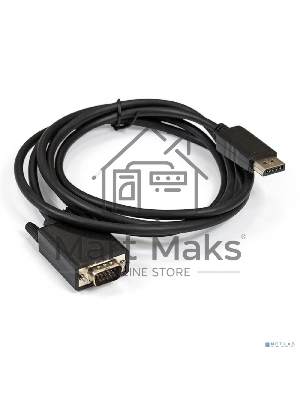Кабель ExeGate EX284914RUS DisplayPort-VGA ExeGate EX-CC-DPM-VGAM-1.8 (20M/15M, 1,8м, экран)