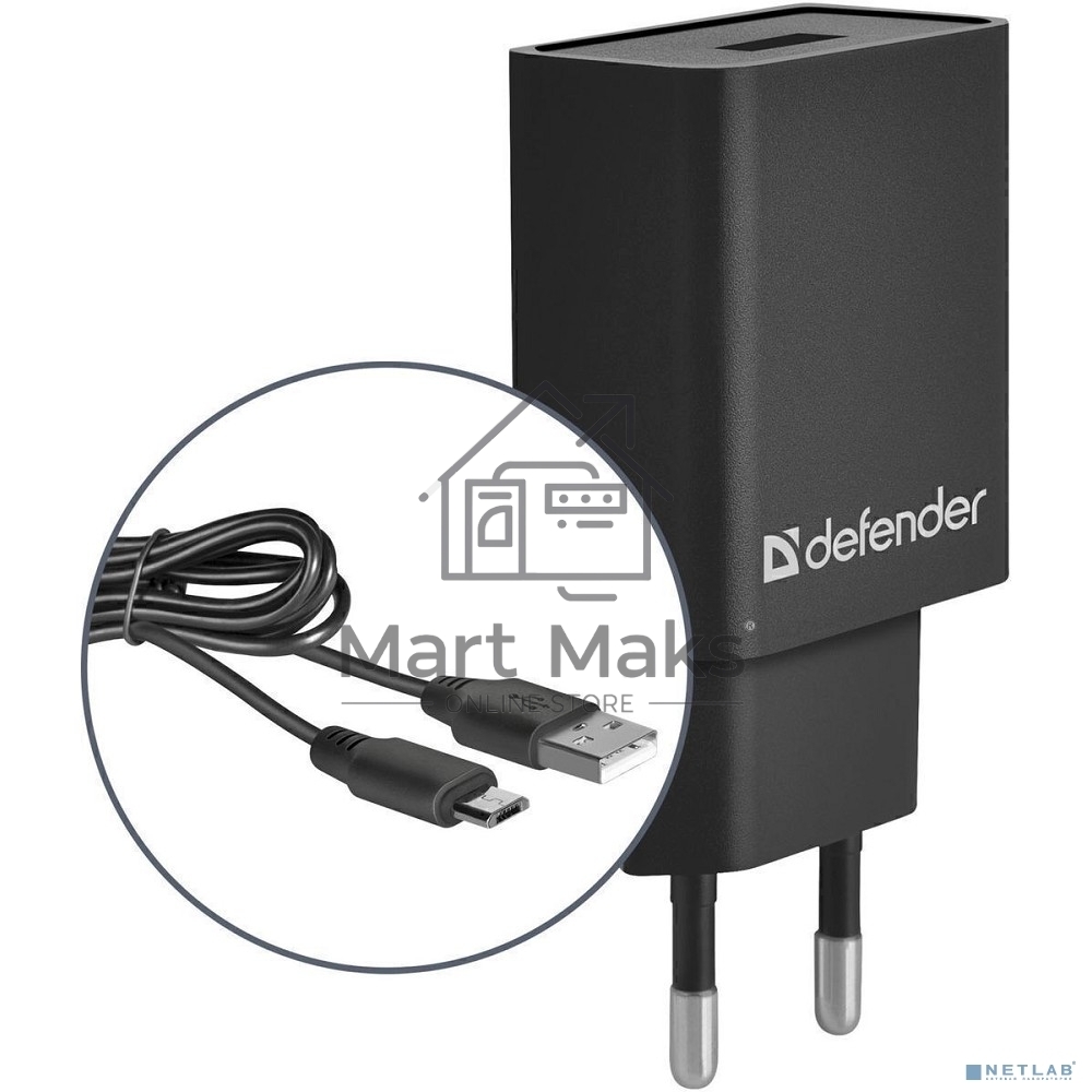 Сетевой адаптер Defender 1xUSB,5V/2.1А, кабель micro-USB (UPC-11)
