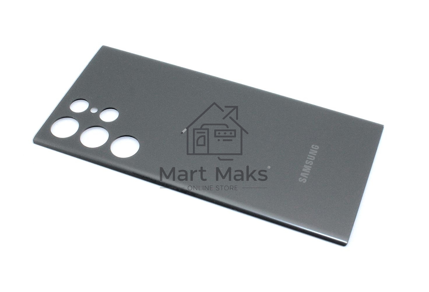 Задняя крышка для Samsung Galaxy S22 Ultra S908U серебристая