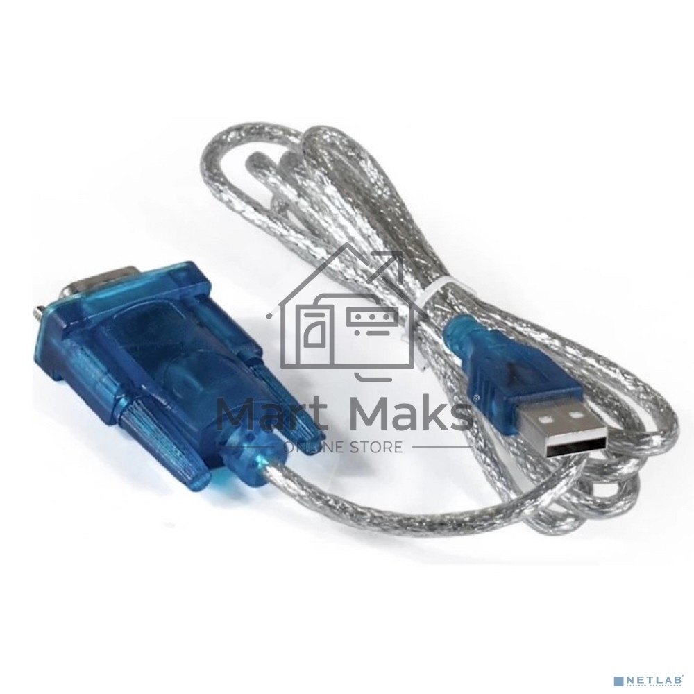Адаптер USB 2.0-RS232 ExeGate EX-UAS (Am/DB9M, крепеж разъема - винты)