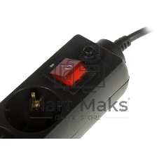 Сетевой фильтр 5bites GARDA SP6B-550 6S/3x0.75 мм2/5 м/черный