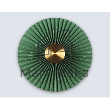 Настенный светильник Ambrella light LH72649 BK/GR латунь/зеленый 6W 3000K D300*100