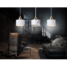 Светильник Ambrella light TR8117/3 WH/BS белый/латунь E27*3 max 40W 580*120*970
