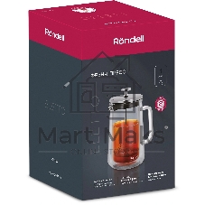 Френч-пресс с двойными стенками 1,0 л Rondell RDS-1824 Eletto