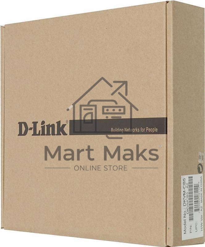 Переключатель D-Link DKVM-CB5Кабель KVM для подключения клавиатуры, мыши и монитора, длина 4,5 м