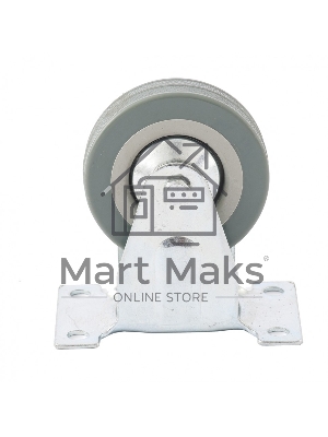 Колесо неповоротное, диаметр 100 мм, крепление платформенное Сибртех