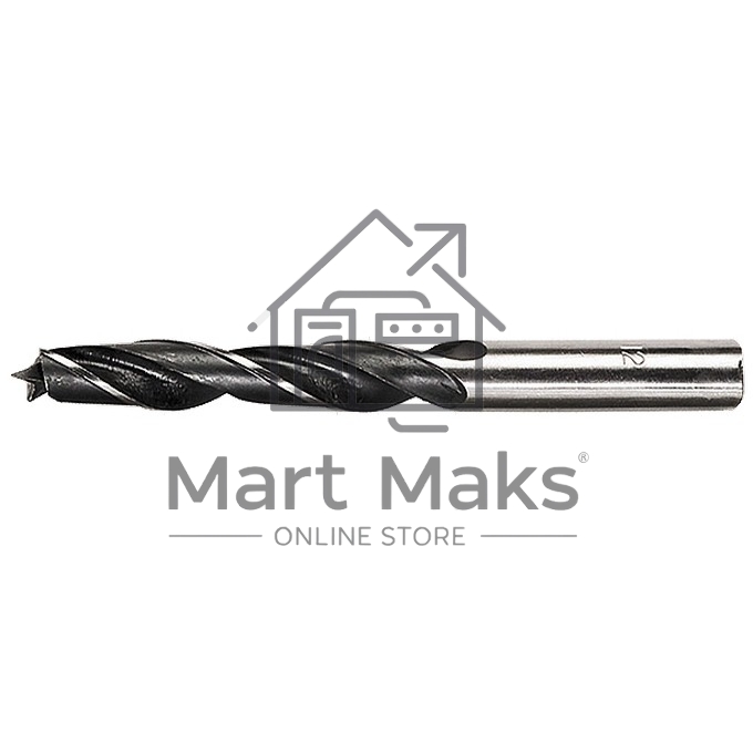 Сверло по дереву, 10 мм, цилиндрический хвостовик Сибртех