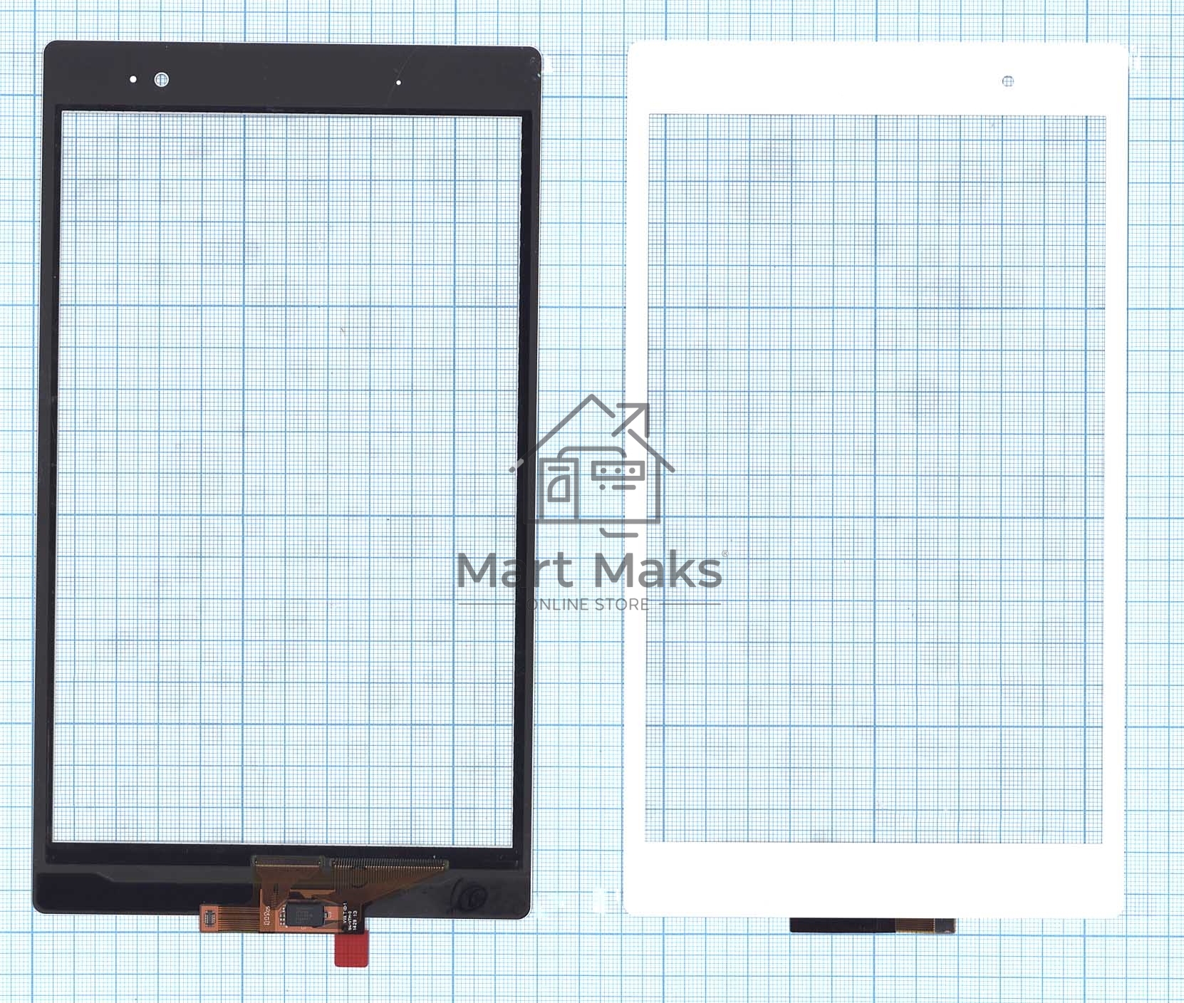 Сенсорное стекло (тачскрин) для Sony Xperia Tablet Z3 Compact, белое