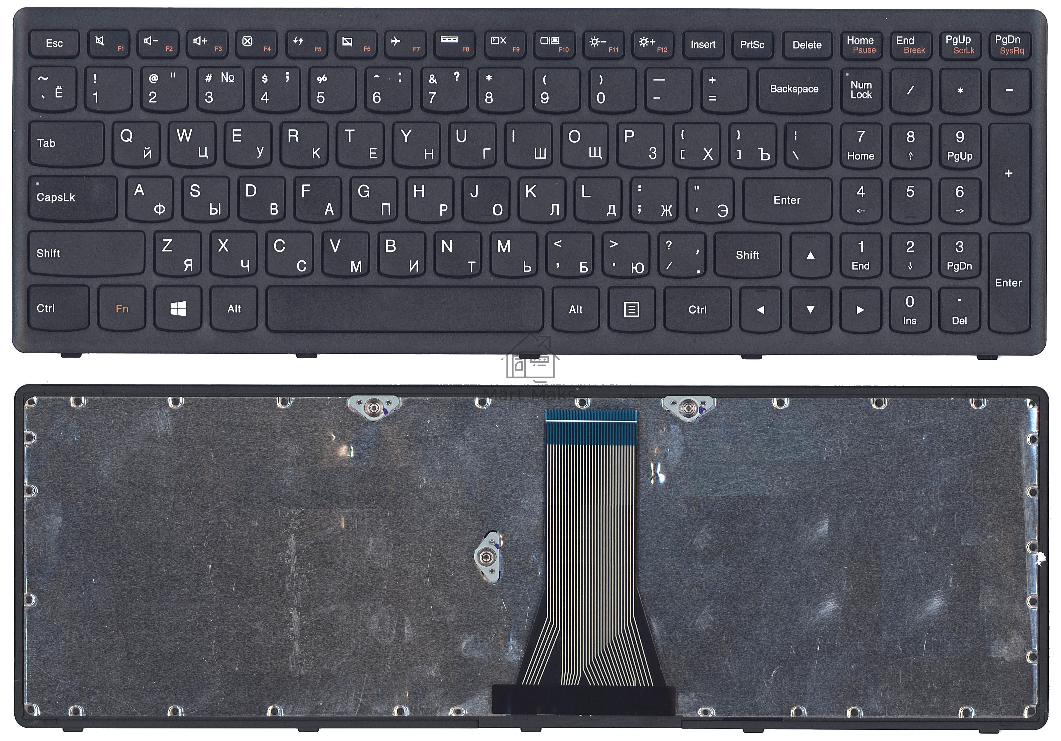 Клавиатура для ноутбука Lenovo G505s Z510 S510 черная