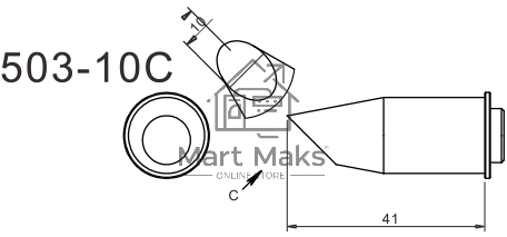Жало для паяльника Quick Quick 503-10C