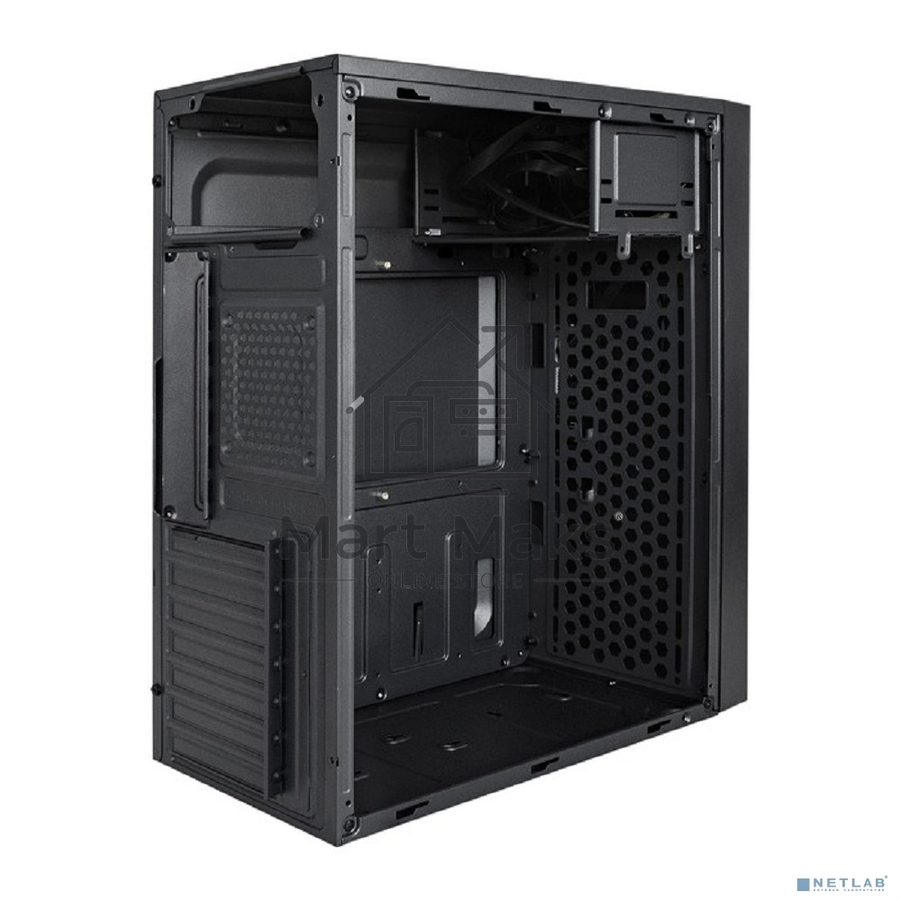Компьютерный корпус Miditower ExeGate AA-440U (ATX, без БП, 2*USB+1*USB3.0, аудио, черный)