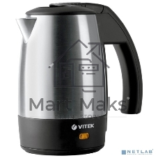 Чайник электрический Vitek VT-1154 SR 0.5л. 1000Вт серебристый/черный (корпус: металл)