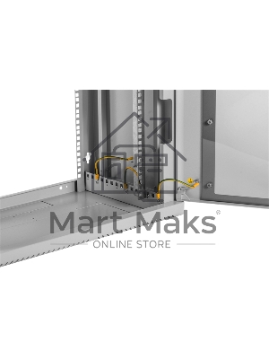 Шкаф коммутационный ЦМО (ШРН-9.350) настенный 9U 600x350мм пер.дв.стекл 200кг серый 300мм 180град.