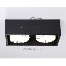 Светильник накладной TN70829/2 BK черный GX53/2 max 12W 200*100*60