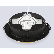Светильник встраиваемый TU5020 BK/GD черный/золото IP20 GX70 D150*45