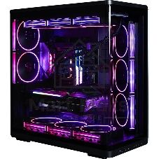 Компьютерный корпус ZALMAN MidTower P60 black (ATX, без БП, 2xUSB 3.0+USB Type C, 5x120мм ARGb) (Zalman P60 Black)