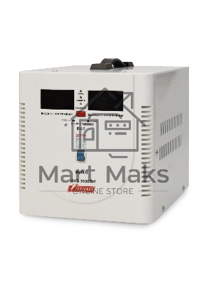 Стабилизатор напряжения Powerman AVS 3000D белый (3000ВА, 16А, КПД 98%,циф. индикация вх./вых. напряж.)