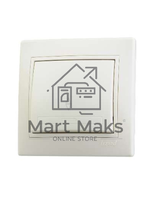 Выключатель проходной 1-кл. СП Мира 10А IP20 крем./крем. LEZARD 701-0303-105