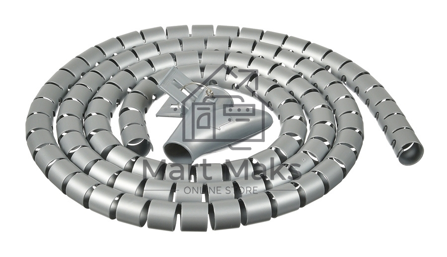 Кабельный органайзер Buro BHP CG155S Spiral Hose 15x1500mm Silver