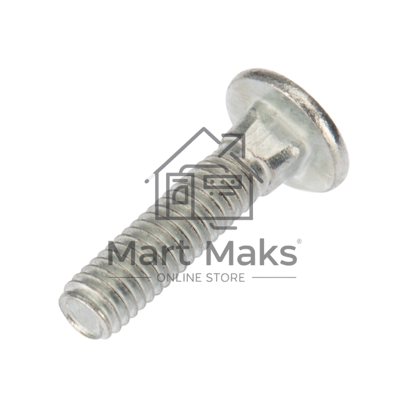 Болт мебельный KRANZ DIN 603, 6х25, короб (50 шт./уп.)
