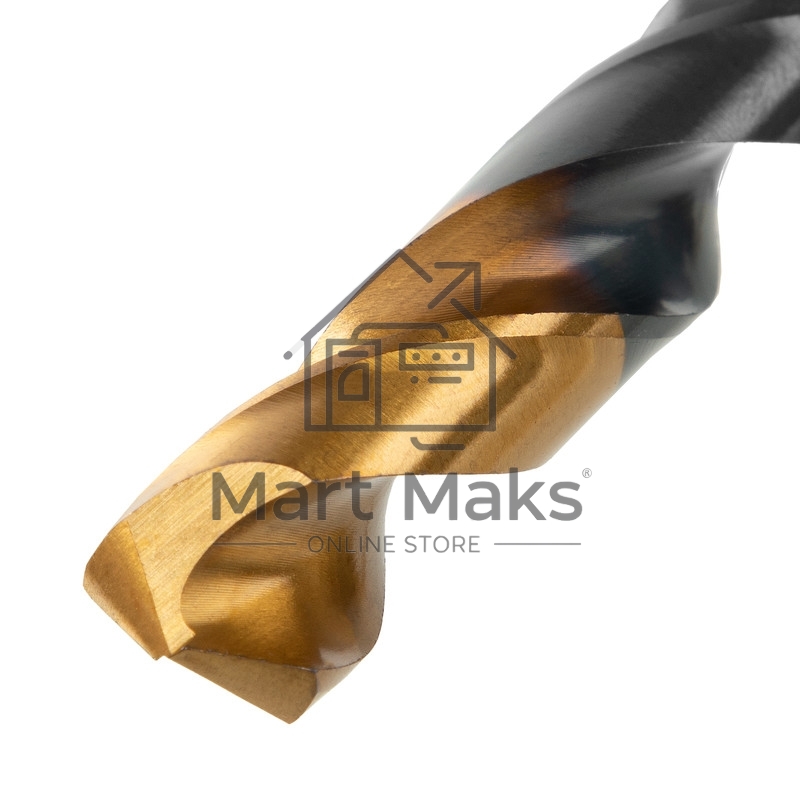 Сверло по металлу, 12 мм, HSS-Tin, Golden Tip, 6 шт. Denzel