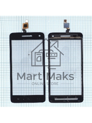 Сенсорное стекло (тачскрин) для Micromax A120 Canvas 2 Colors черное
