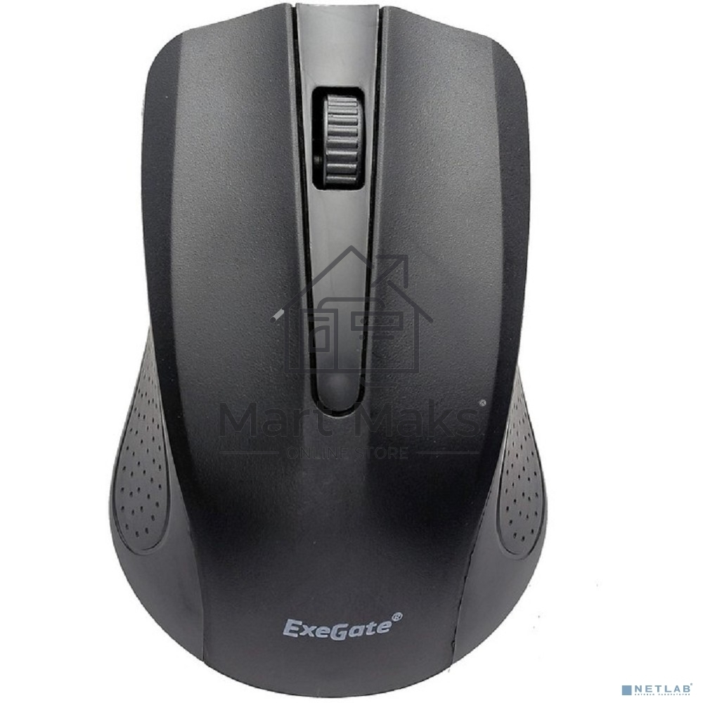 Мышь беспроводная ExeGate Professional Standard SR-9023 черный, 1200 dpi, радиоканал, USB, кнопки - 3