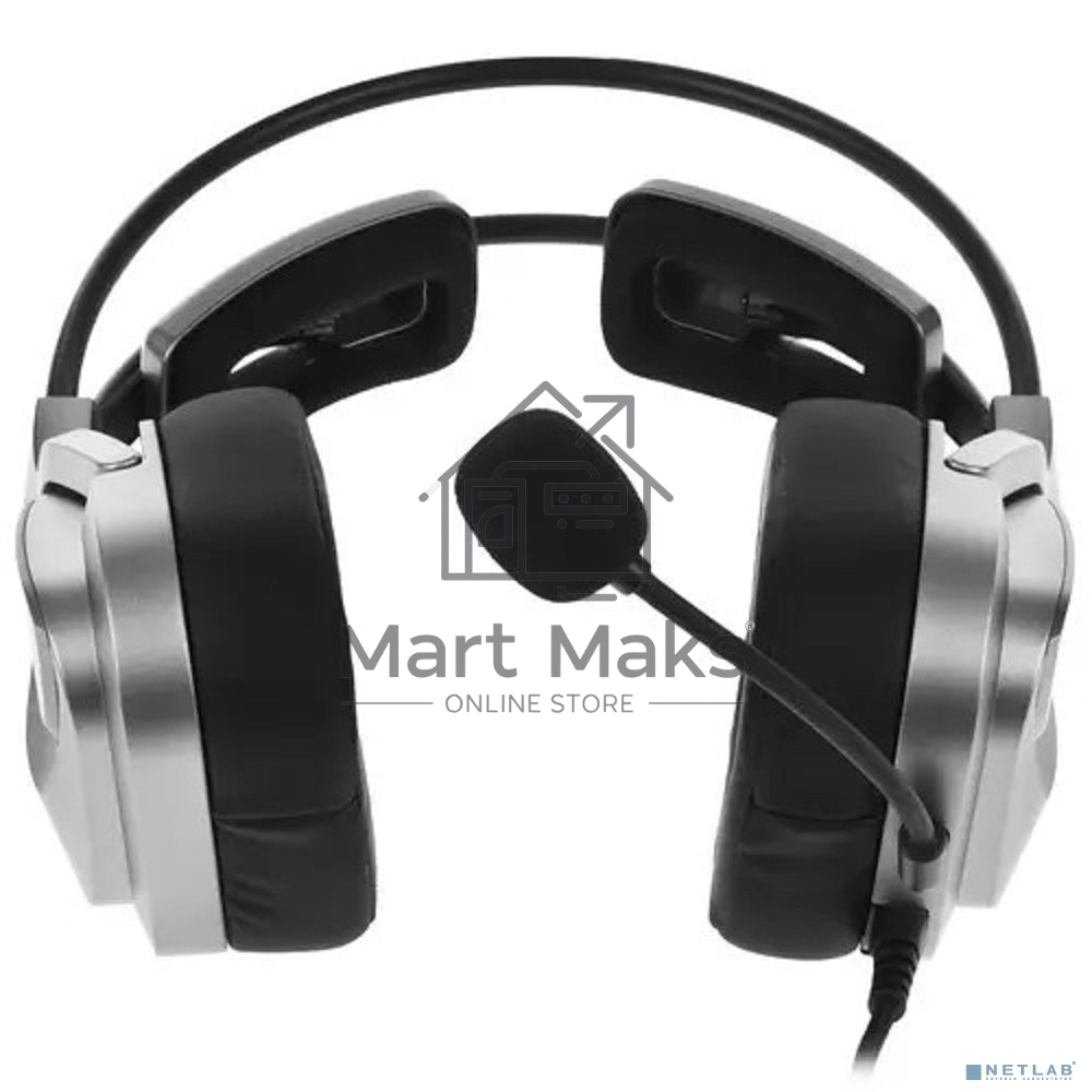 Наушники с микрофоном A4Tech Bloody G575 серый 2м мониторные USB оголовье (G575 USB/ GREY)