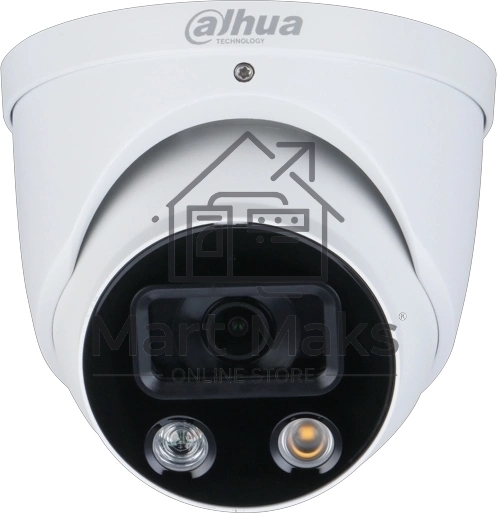 Камера видеонаблюдения IP Dahua DH-IPC-HDW3449HP-AS-PV-0360B-S5 3.6-3.6мм цв. корп.:белый/черный (DH-IPC-HDW3449HP-AS-PV-0360B)