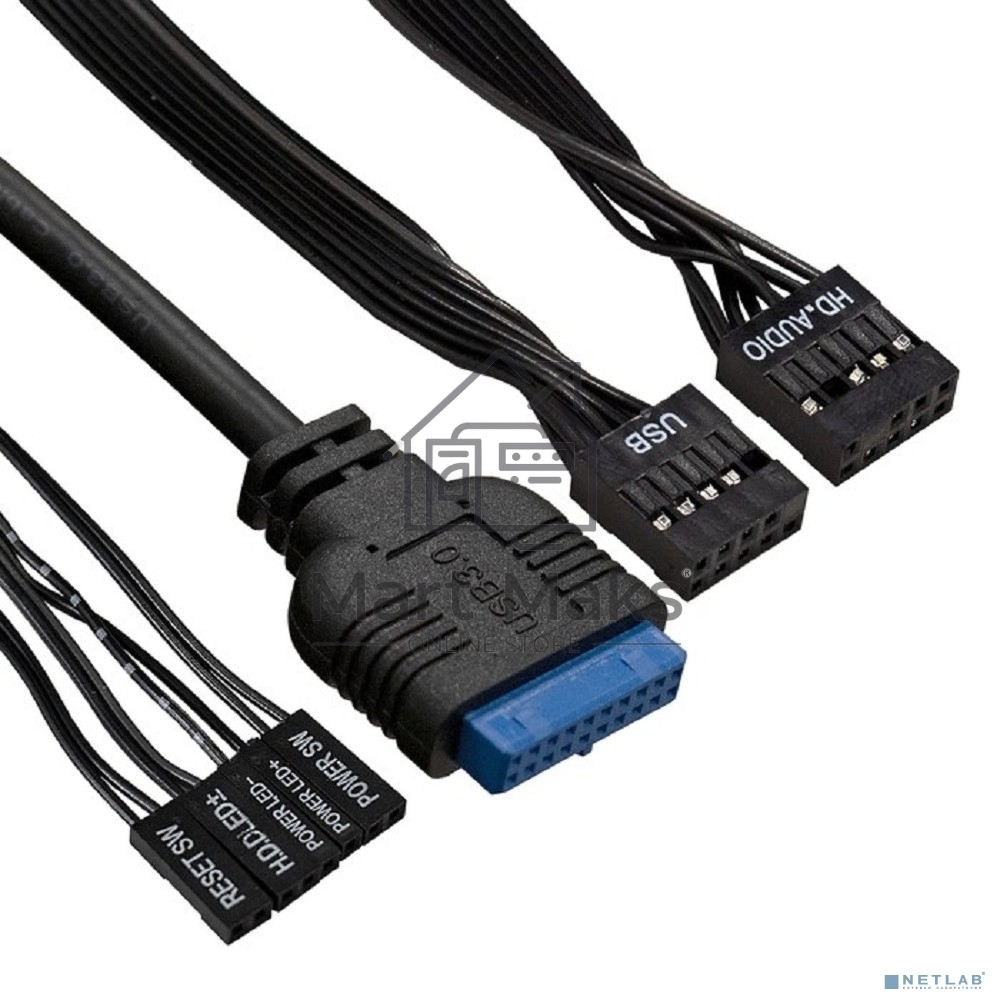 Компьютерный корпус Miditower ExeGate AA-440U (ATX, без БП, 2*USB+1*USB3.0, аудио, черный)