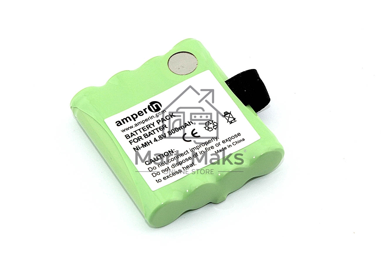 Аккумулятор Amperin для Midland LXT200 LXT300 LXT400 (BATT-6R) 800mAh 4.8V Ni-MH