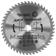 Диск пильный Kranz 210 мм х 40 зуб х 30 мм