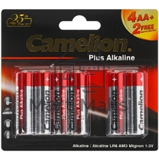 Элемент питания алкалиновый Camelion LR 6 LR6-SP4 (уп.4шт) 1.5 В