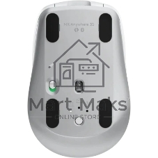 Мышь беспроводная/проводная Logitech MX Anywhere 3S серый, 8000 dpi, радиоканал, Bluetooth, USB, кнопки - 6