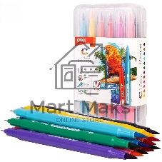 Фломастеры Deli EC151-12 Color Emotion 12 цветов, пластиковая коробка (12шт)