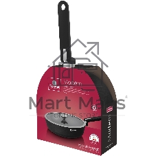 Сотейник Rondell Modern RDA-1724, 28 см, с крышкой, черный