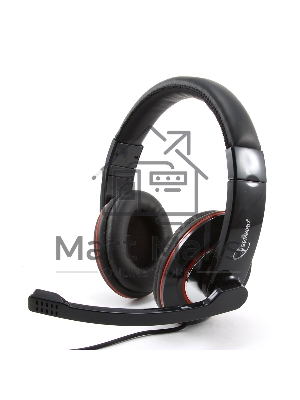 Наушники Gembird MHS-780B Гарнитура стерео черный регулятор громкости