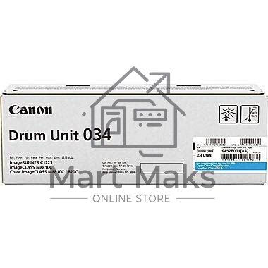 Фотобарабан Canon C-EXV034C cyan голубой, 34000 стр, для iR C1225/iF
