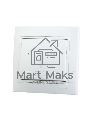 Выключатель проходной 1-кл. СП Мира 10А IP20 белый/белый LEZARD 701-0202-105