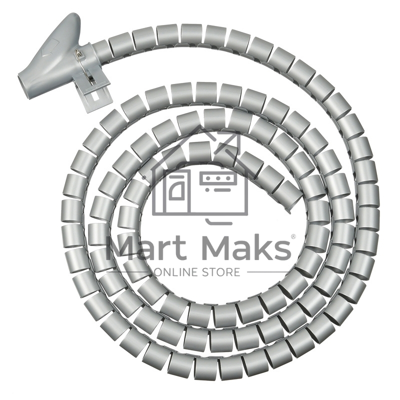Кабельный органайзер Buro BHP CG155S Spiral Hose 15x1500mm Silver