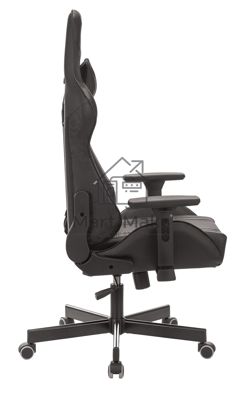 Кресло игровое A4Tech Bloody GC-600, черный, эко.кожа, крестовина металл