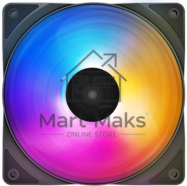 Вентилятор для корпуса DEEPCOOL RF120 FS черный, 120 мм, 1500 об/мин, 27 дБ, 4 pin