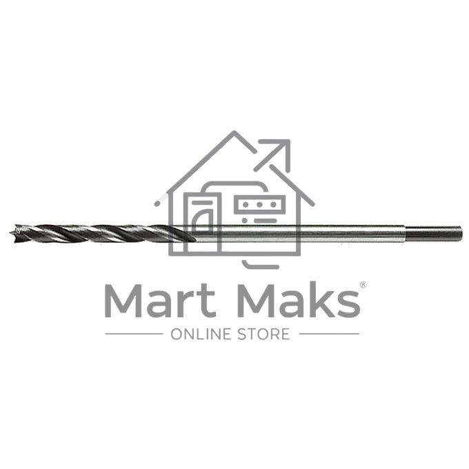 Сверло по дереву, 6х300 мм, цилиндрический хвостовик Сибртех