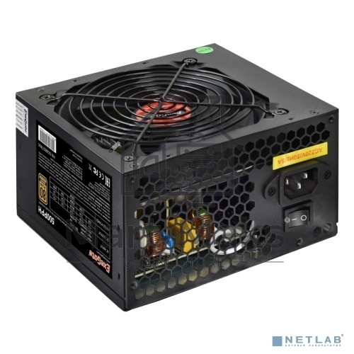 Блок питания ExeGate 500PPH-OEM (EX280577RUS-OEM), 500Вт, 80 PLUS, 120Вт, черный