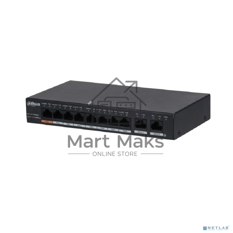 Коммутатор Dahua DH-PFS3010-8GT-96 10G