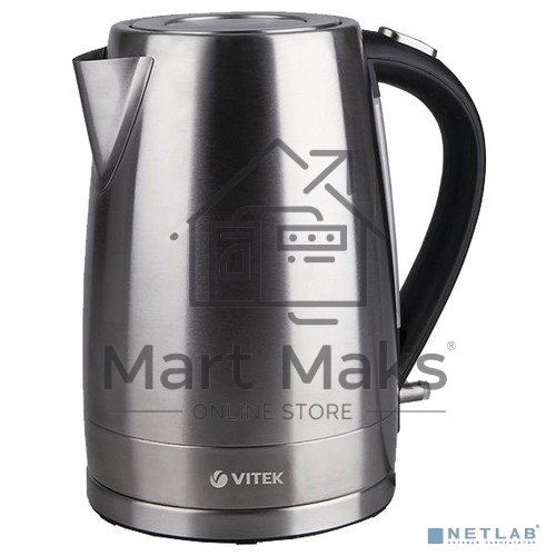 Чайник электрический Vitek VT-7000 1.7л. 2200Вт серебристый (корпус: металл)