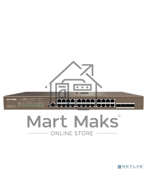 Коммутатор 24PORT 1000M POE 4SFP G5328P-24-410W IP-COM
