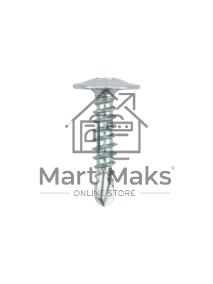 Саморез с прессшайбой KRANZ ПШС сверло 4,2х19мм, пакет (1000 шт/уп)