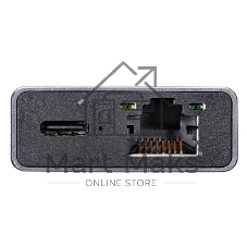 Адаптер VCOM CU459 Type-Cm --> RJ-45+2USB3.0(f) + PD100 Вт Alum Shell