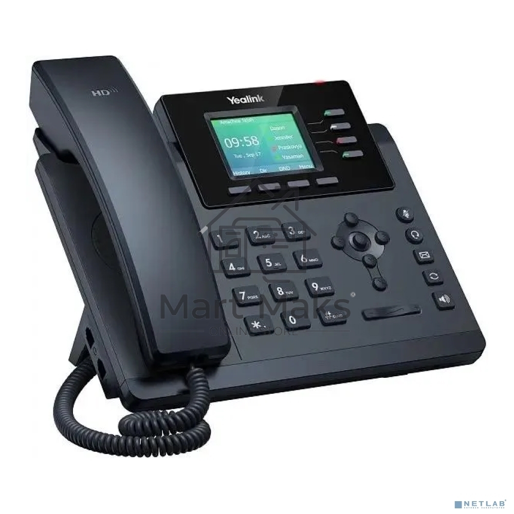 Настольный IP-телефон YEALINK SIP-T34W, 4 аккаунта, Wi-Fi, USB, 2.4